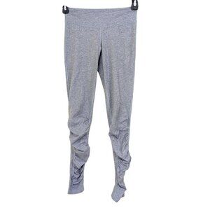 Ivivva by Lululemon Girls Size 12 Gray Leggings With Ruched Accent